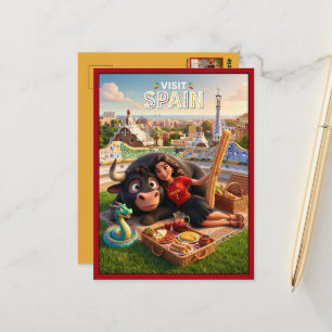 Cartão Postal Visite Espanha Viagens Excêntricos