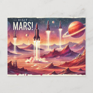 Cartão Postal Visite Marte!