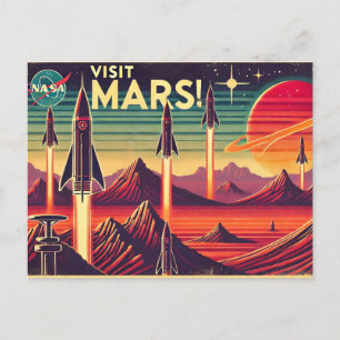 Cartão Postal Visite Marte!