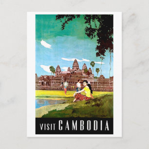 Cartão Postal Visite o Camboja