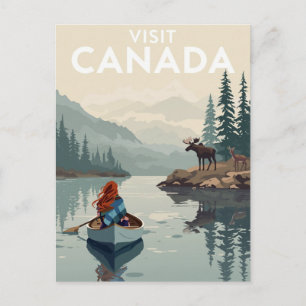 Cartão Postal Visite o Canadá Selvagem