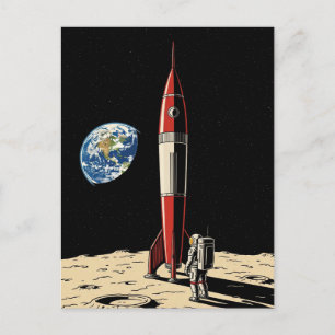 Cartão Postal Visite o Viagem da Lua