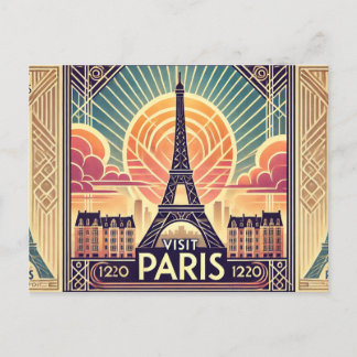 Cartão Postal Visite Paris
