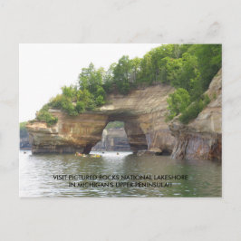 Cartão Postal Visite Pictures Rocks National Lakeshore!