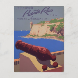 Cartão Postal Visite Porto Rico
