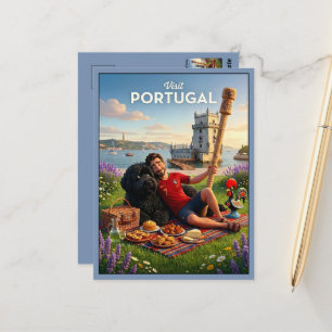 Cartão Postal Visite Portugal 3D Viagem