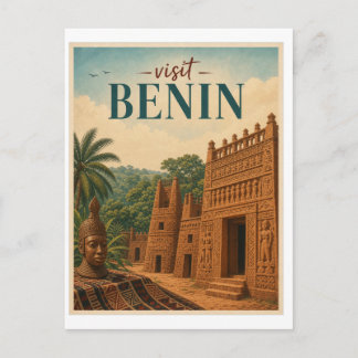Cartão Postal Visite Viagens Antigas do Benim