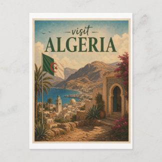 Cartão Postal Visite Viagens Vintage Argélia