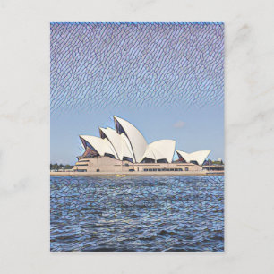 Cartão Postal vislumbre de ópera sydney