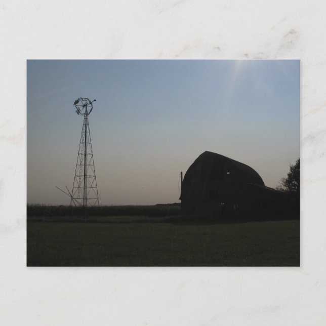 Cartão Postal Visões da pradaria de Dakota do Sul (Frente)