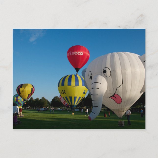 Cartão Postal visões de fiesta de balão (Frente)