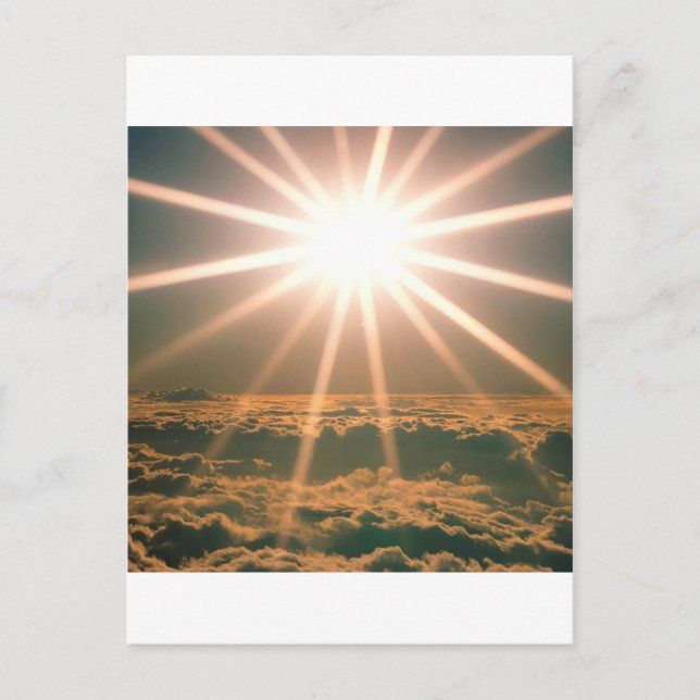 Cartão Postal Visões De Nuvens Do Céu (Frente)