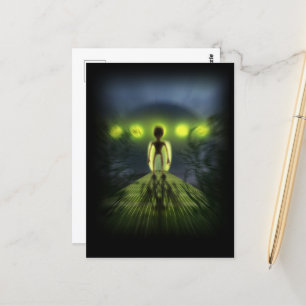 Cartão Postal Visor de alienígena