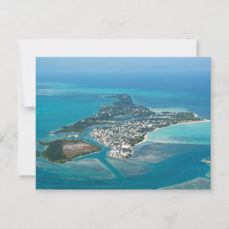 Cartão Postal Vista aérea BHS da Ilha do Espanhol e Russel!