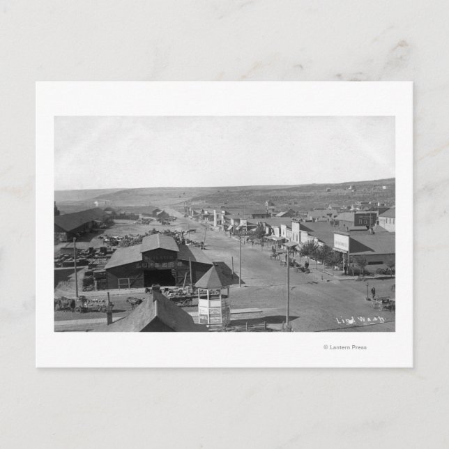 Cartão Postal Vista aérea da cidade 6 (Frente)