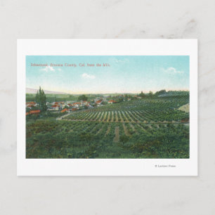 Cartão Postal Vista aérea da cidade, Condado de Sonoma, a parti