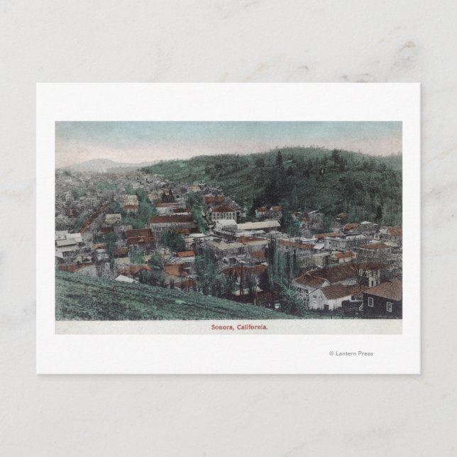 Cartão Postal Vista aérea da cidade nº 2Sonora, CA (Frente)