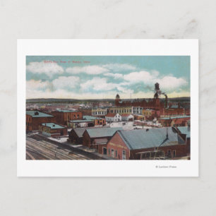 Cartão Postal Vista aérea da cidade, "Train Tracks" Nampa, ID