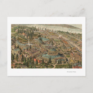 Cartão Postal Vista aérea da Expo Pacífico de Alasca Yukon