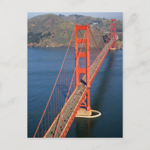 Cartão Postal Vista aérea da Golden Gate Bridge no
