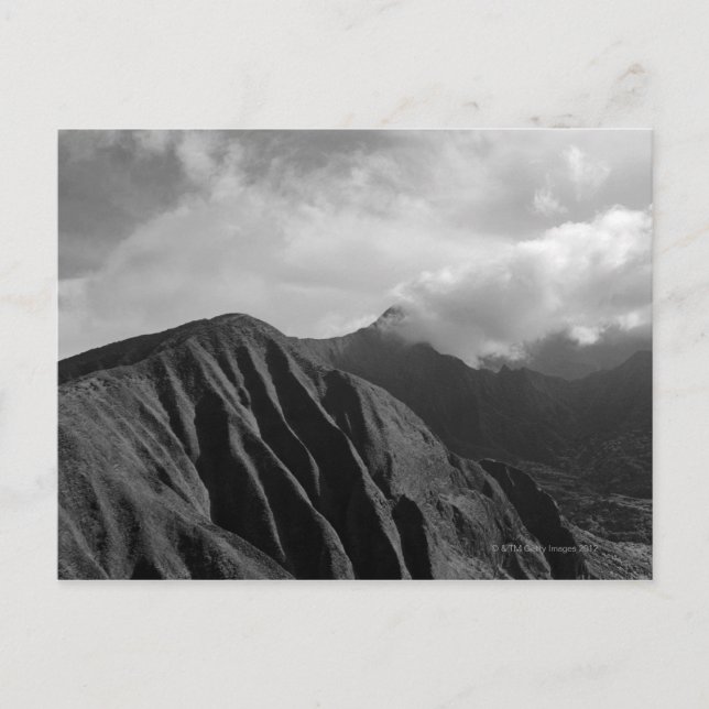 Cartão Postal Vista aérea da montanha, Maui, Havaí (Frente)