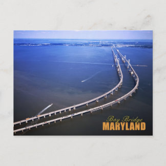 Cartão Postal Vista aérea da ponte de Chesapeake Bay, Maryland