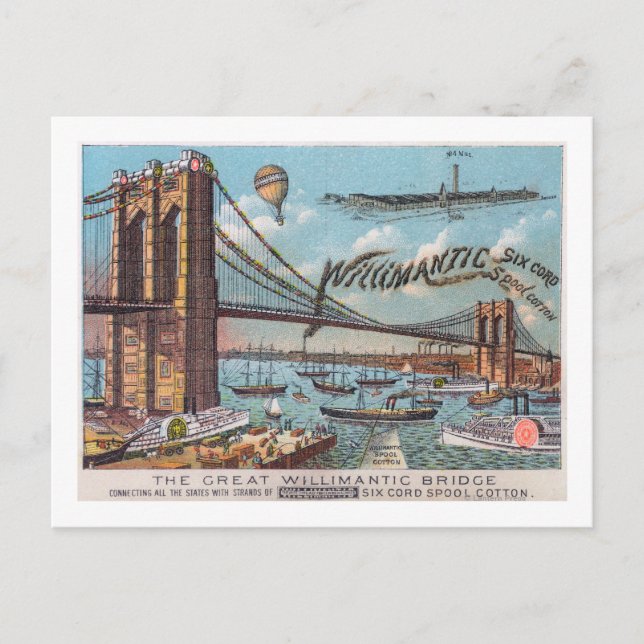 Cartão Postal Vista aérea da ponte selvagem (Frente)