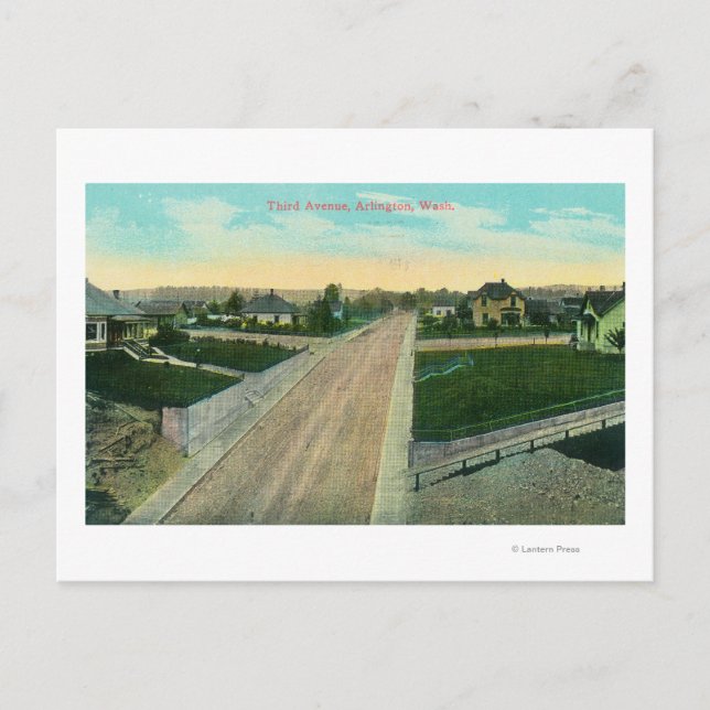 Cartão Postal Vista aérea da Terceira Avenida (Frente)