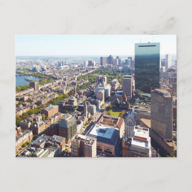 Cartão Postal Vista aérea de Boston (Frente)