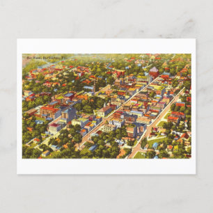 Cartão Postal Vista aérea de Burlington, Viagens vintage de Verm