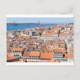 Cartão Postal Vista aérea de Lisboa, Portugal