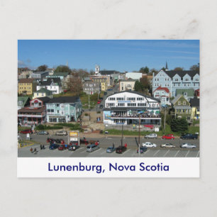 Cartão Postal Vista aérea de Lunenburg, Nova Escócia