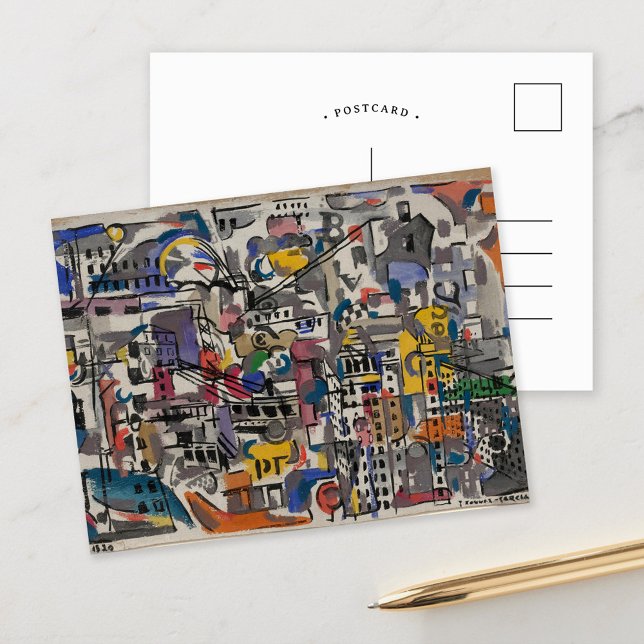 Cartão Postal Vista aérea de Nova York | Joaquín Torres-García (Criador carregado)