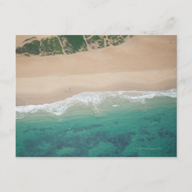 Cartão Postal Vista aérea de Sea view Beach, Port Elizabeth, (Frente)