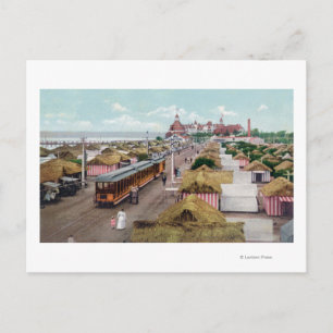 Cartão Postal Vista aérea de Tent CityCoronado Beach, CA