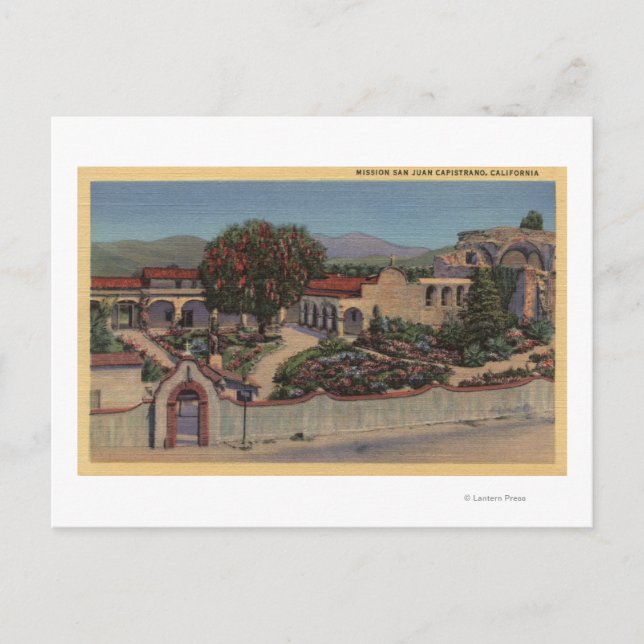 Cartão Postal Vista aérea de toda a missão (Frente)