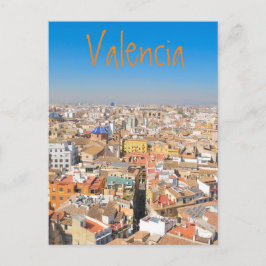 Cartão Postal Vista aérea de Valência, Espanha
