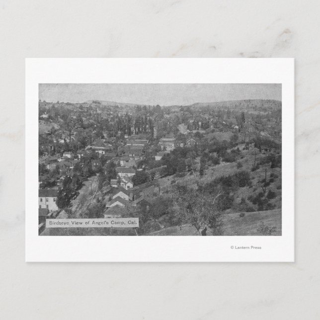 Cartão Postal Vista aérea do Acampamento Angels CampAngels, CA (Frente)