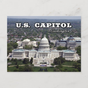 Cartão Postal Vista aérea do Capitólio dos EUA em Washington D