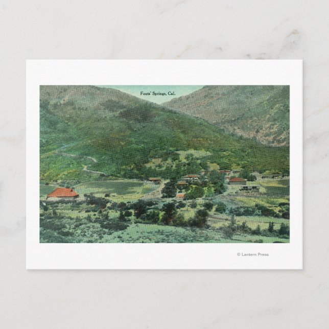 Cartão Postal Vista aérea do Vale do Sacramento (Frente)