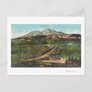 Cartão Postal Vista aérea do Vale e Monte Shasta