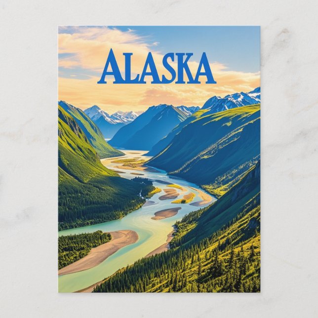 Cartão Postal vista alaska (Frente)