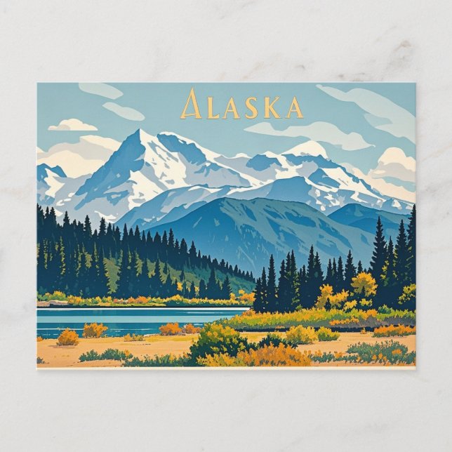 Cartão Postal vista alaska (Frente)