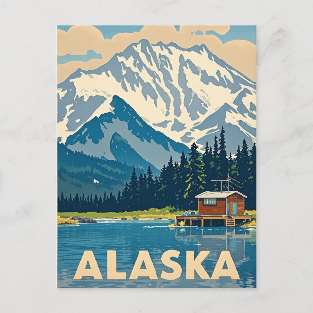 Cartão Postal vista alaska (Frente)