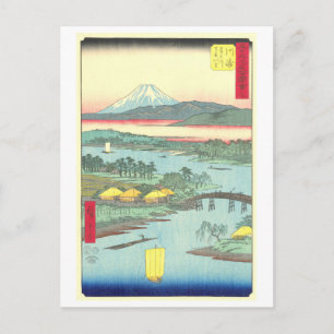Cartão Postal Vista Antiga do Mt. Fuji, Japão
