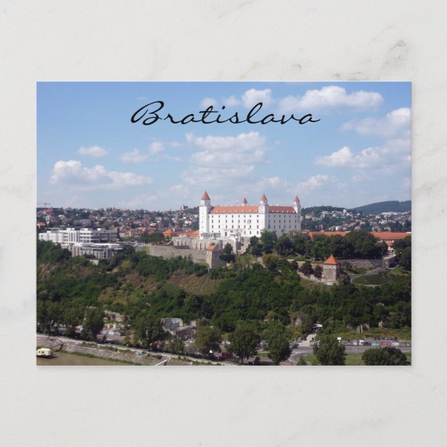Cartão Postal vista Castle bratislava (Frente)