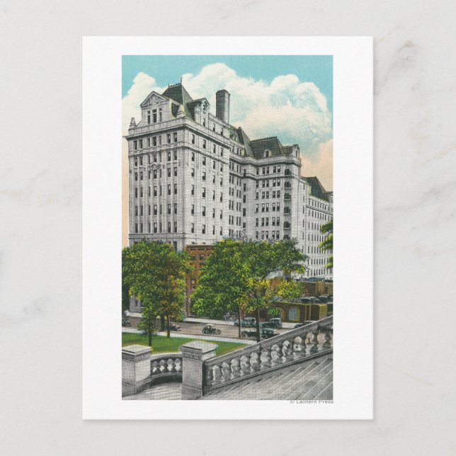 Cartão Postal Vista da Abordagem do Edifício da Empresa de Telef (Frente)