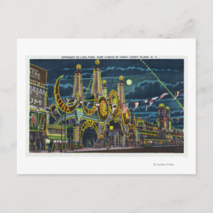 Cartão Postal Vista da Avenida surf da Entrada do Parque Luna em