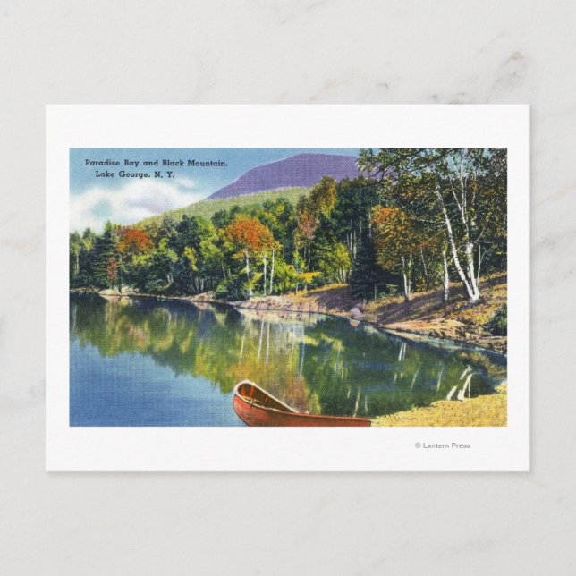 Cartão Postal Vista da Baía do Paraíso e Montanha Negra de (Frente)