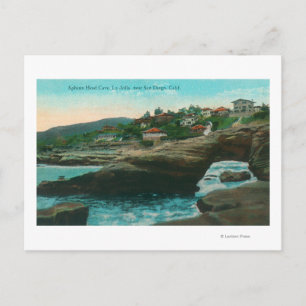 Cartão Postal Vista da Cabeça de Esfinge CavernaLa Jolla, CA